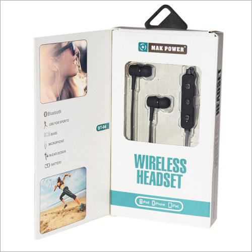 Wireless Bluetooth Earphones - Rubber And Plastic Material, Stylish Design | Android Compatible, Long Battery Life