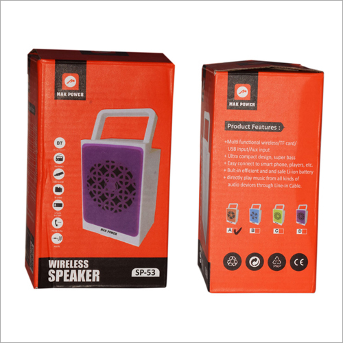 Wireless Speaker - Plastic Cabinet, 10w Output | Bluetooth, Sd Card, Usb Support, Ideal For Computers And Portable Audio Players
