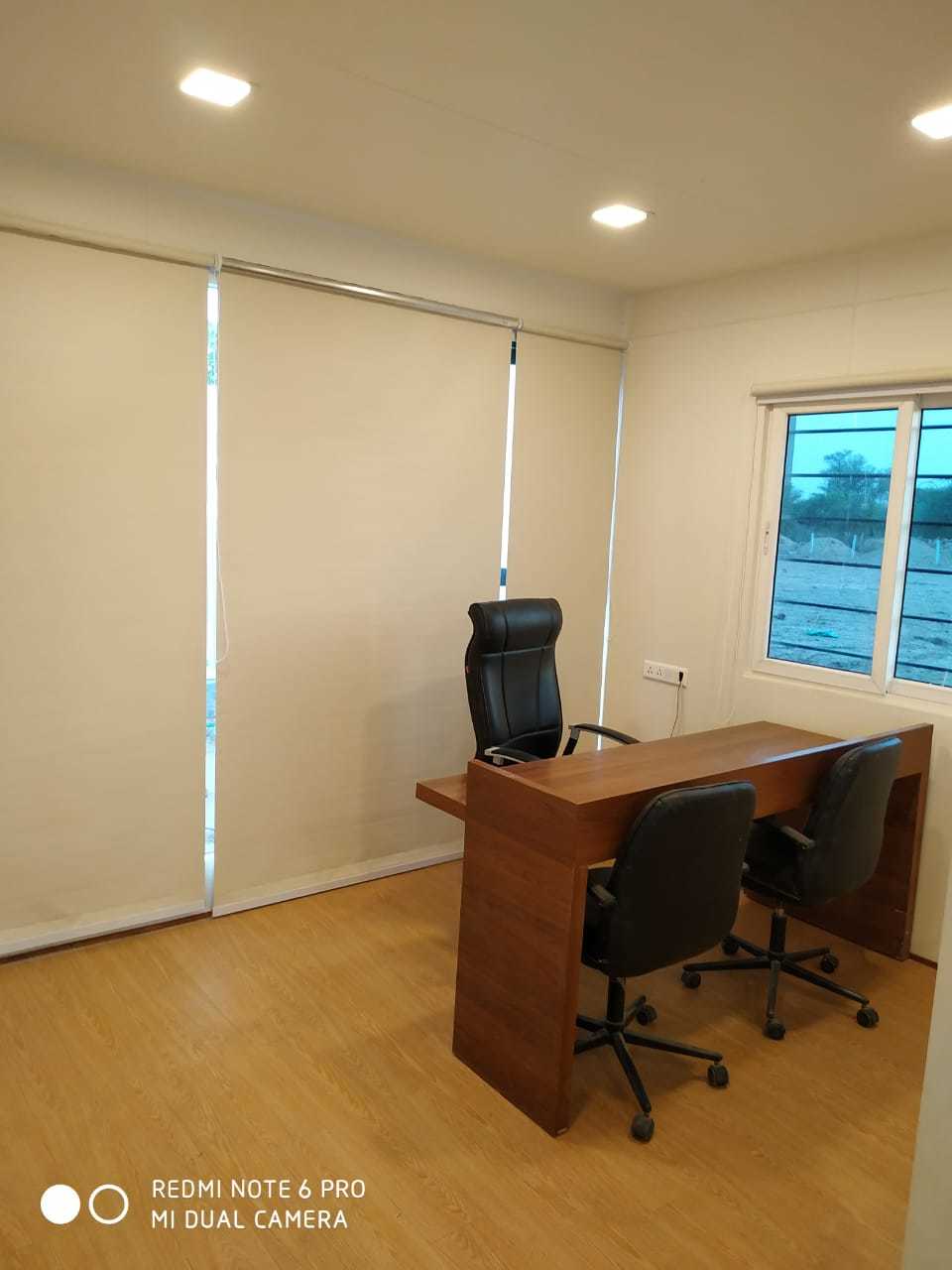 Premium Portable Builder Sales Office Cabin - Color: Blue