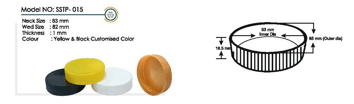 Lubricating Plactic Bottle Cap - Color: Multicolor
