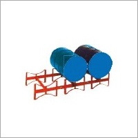 चलाने में आसान माइल्ड स्टील ड्रम स्टोरेज रैक