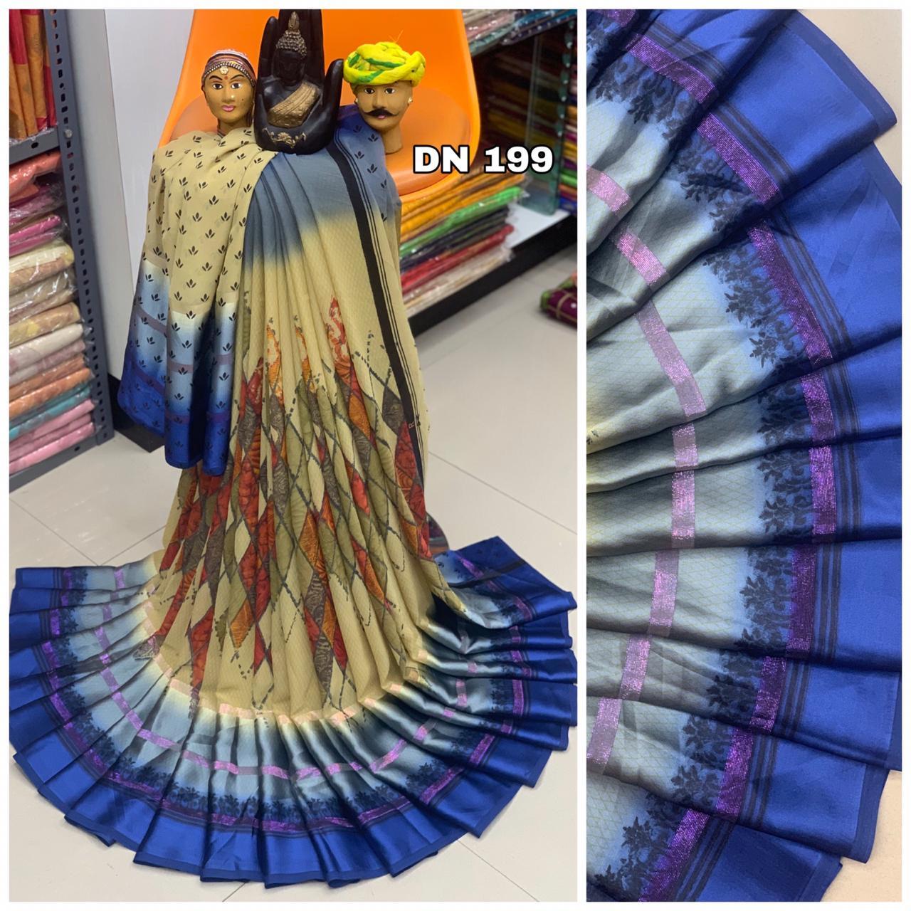 Available In Multi Color Chanderi Linen Saree
