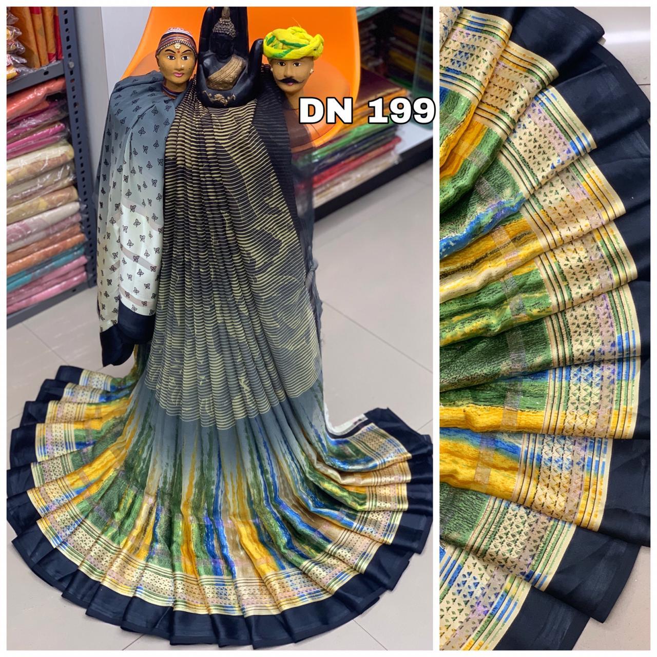 Available In Multi Color Chanderi Linen Saree