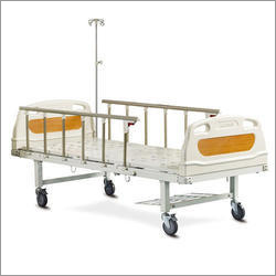 Manual Hospital Bed - Stainless Steel, 75 x 36 x 24 Inch | Durable, Eco-Friendly, UV Resistant, Fireproof Standards, HI-LO Positioning, Adjustable Backrest, Foldable Rails