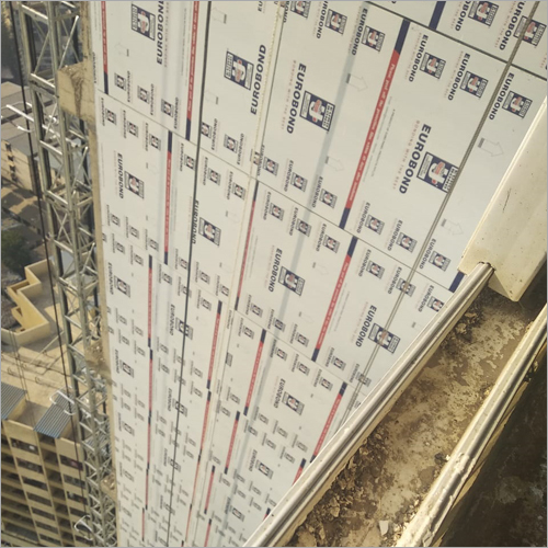 Acp Commercial Cladding - Aluminum Material , Brushed Surface Treatment, Water Resistant Feature For Outdoor Commercial Building Applications