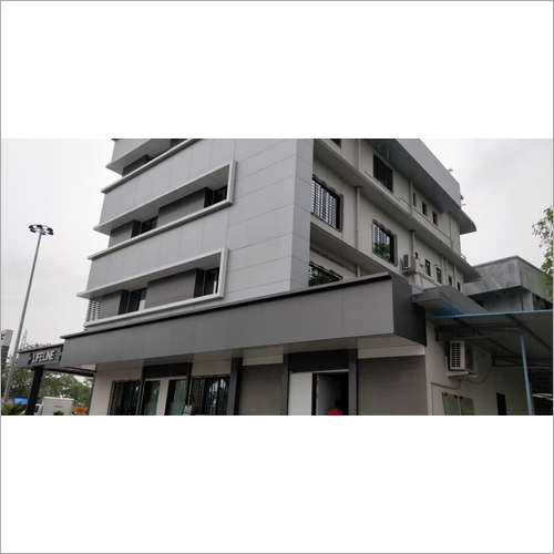 Acp Commercial Cladding - Aluminum Material , Brushed Surface Treatment, Water Resistant Feature For Outdoor Commercial Building Applications