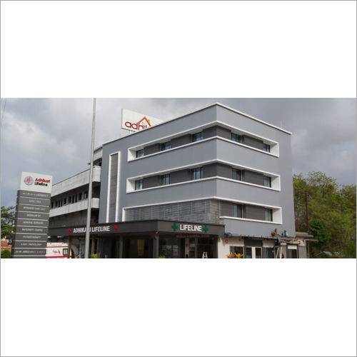Acp Commercial Cladding - Aluminum Material , Brushed Surface Treatment, Water Resistant Feature For Outdoor Commercial Building Applications