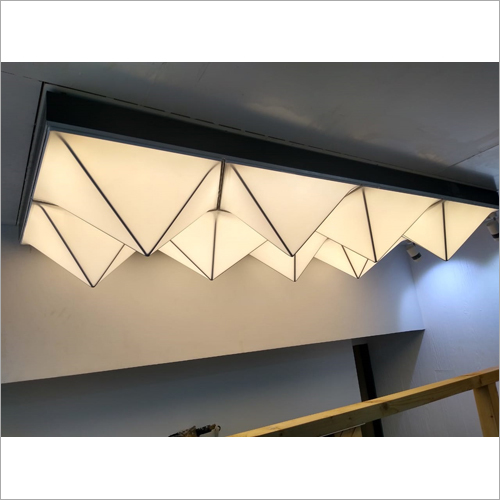 Bedroom Stretch Fabric Ceiling - Poly Voile, Sheer Fabric Design | Water Resistant, Non-flammable, Indoor Use For Residential & Commercial Spaces