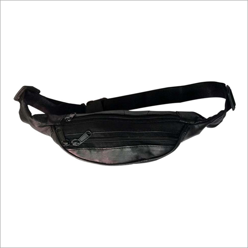 Mens Waist Pouch Bag - Genuine Leather, Unisex Design | Elegant Zip Closure, Versatile for Travel & Outdoor Activities
