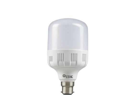 Udk 30w Mega Led Bulb - Plastic, 30 Watt, Cool Daylight White Color, 5000-6500k | Indoor & Outdoor Use, B22 & E27 Base, 1 Year Warranty