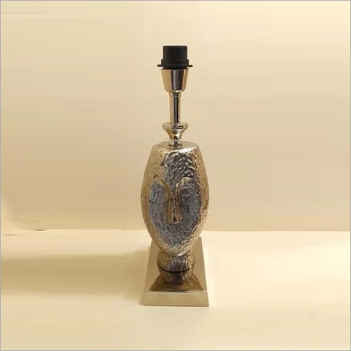 TABLE LAMP - Metal & Glass, 15-20cm Size, Silver Color | 40W Max Wattage, Ideal for Side Tables & Desks, 120V Voltage