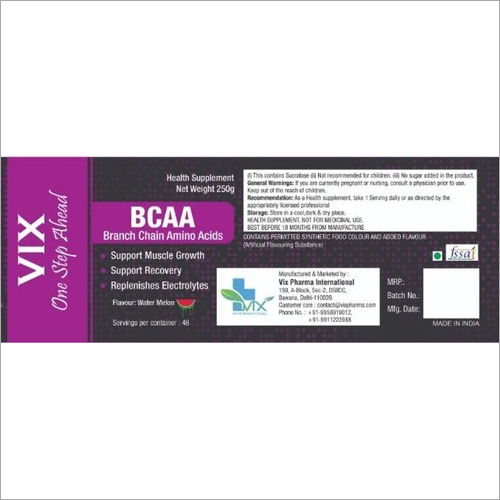 Bcaa Supplement Powder Efficacy: Promote Nutrition