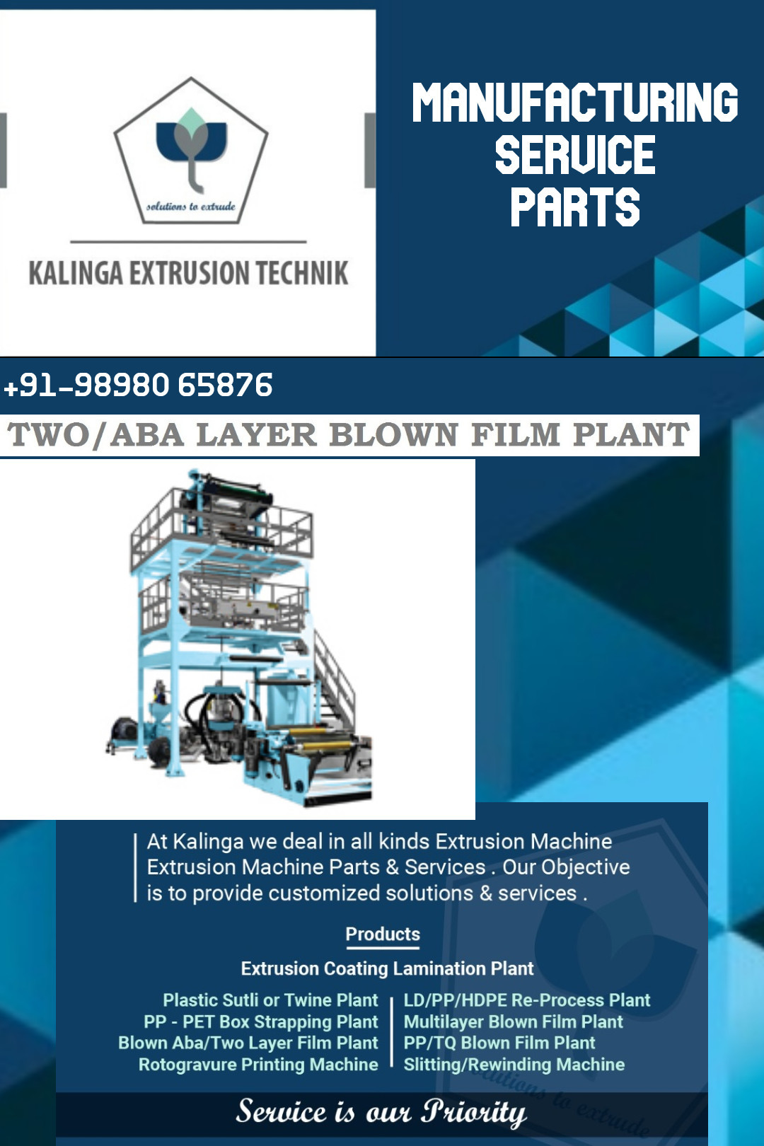 Ldpe A Lldpe A Hdpe A Pp Double Die Hm Machine