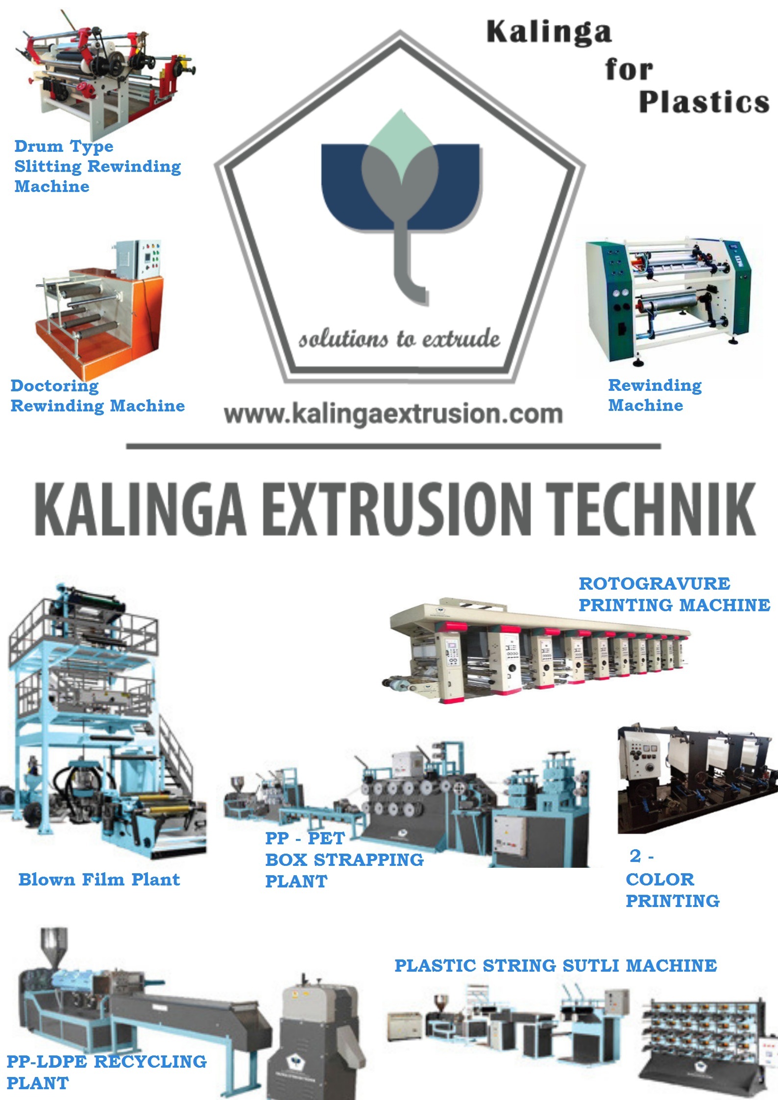 Plastic Extrusion Machine Manufacturer Pp Blown Film Plant