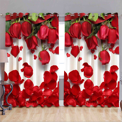 3D Window Curtain - Checks Design, 7x4 & 5x4 ft | Colorfast, Tear Resistant, Washable - Soft & Sheen Finish for Home & Hotel Use