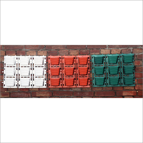 Plastic Vertical Planter - Plastic, Smooth Finish | Ideal for Plant Use, Versatile Design for Indoor and Outdoor Gardening