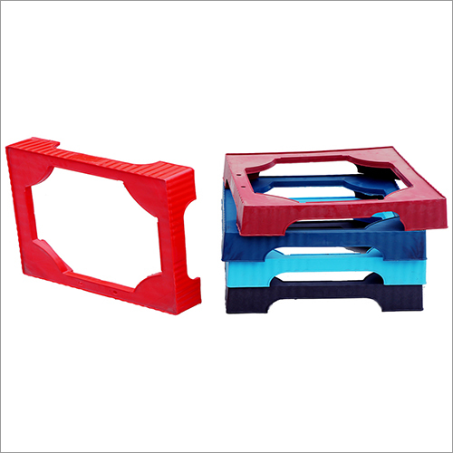 Plastic Refrigerator Medium Square Stands - Rigid Plastic, 1.8 Kg | Convenient Air Circulation & Easy Cleaning, Multiple Color Options