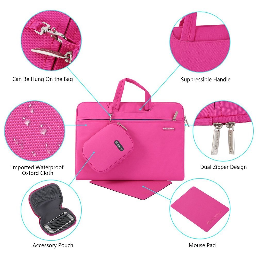 Campus Slim Case - Eco-friendly Polyester, 13.3" Size | Waterproof, Stylish Messenger Bag With Small Case And Mousepad, Superior Protection