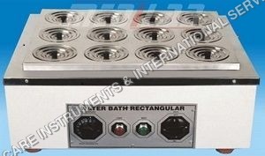 Water Bath Rectangular - Stainless Steel, 12x8 inches | Precise Temperature Control, Efficient Heating