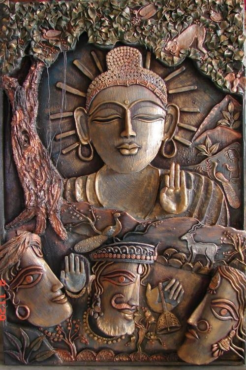 सजावटी लकड़ी का म्यूरल