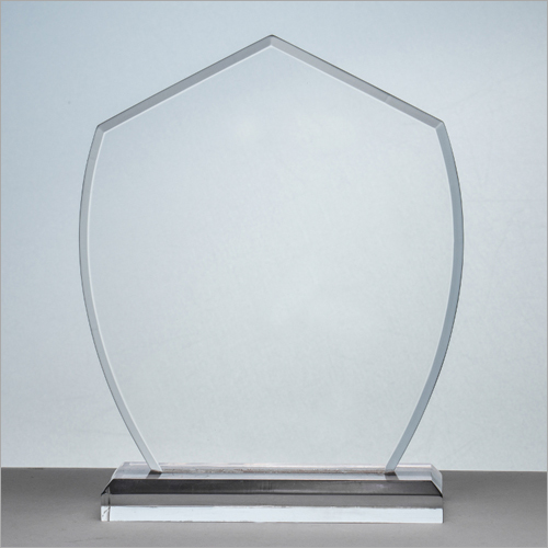 क्रिस्टल ब्लैंक ऐक्रेलिक शील्ड मेमेंटो