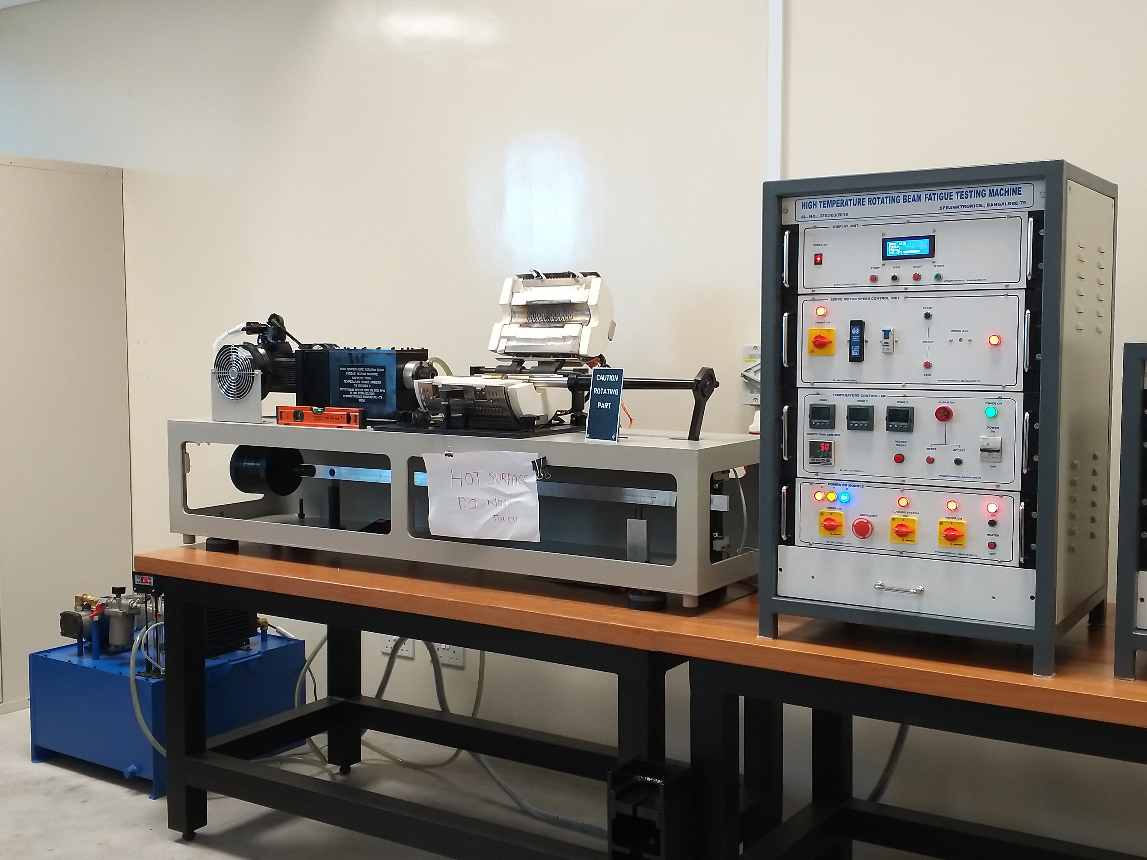 High Temperature & Room Temperature Rotating Bending Fatigue Testing Machine