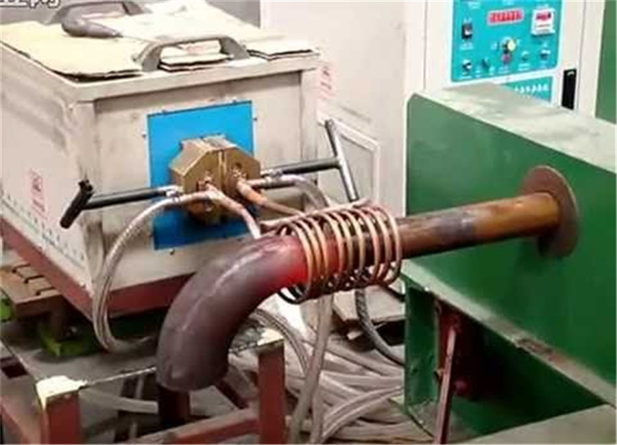 Black Induction Heating Elbow Machine