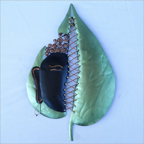 बुद्ध पत्ता लोहे की दीवार पर लटकाने वाली सजावट