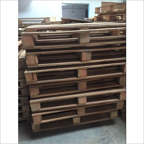Heavy Duty Wooden Pallet - Wood Material, Custom Size According to Order | 2-Way Entry, Premium Quality