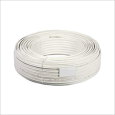 White CCTV Camera Cable - Electrical Indoor/Outdoor Usage | 1 Year Warranty, Reliable Power Supply