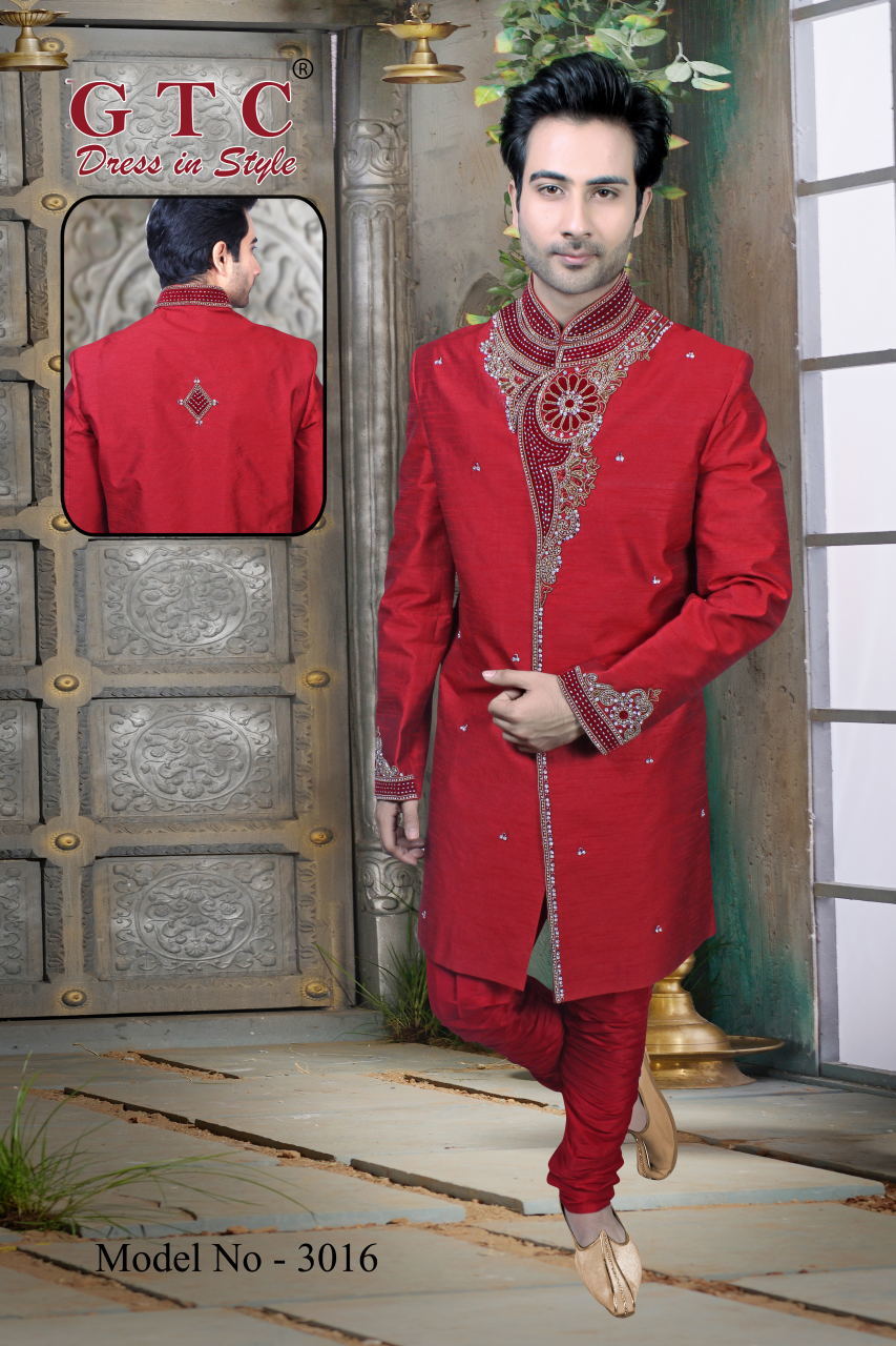 3016 Designer Sherwani Age Group: 16-50