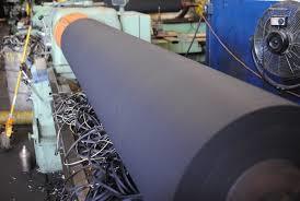 Textile Rubber Rollers - Natural Rubber, Diameter 200-500 Mm, Length 1-35 Ft | Heavy Duty M.s. Steel Walls, Vibration-free Operation, Auto Tension Control, Pneumatic Functions