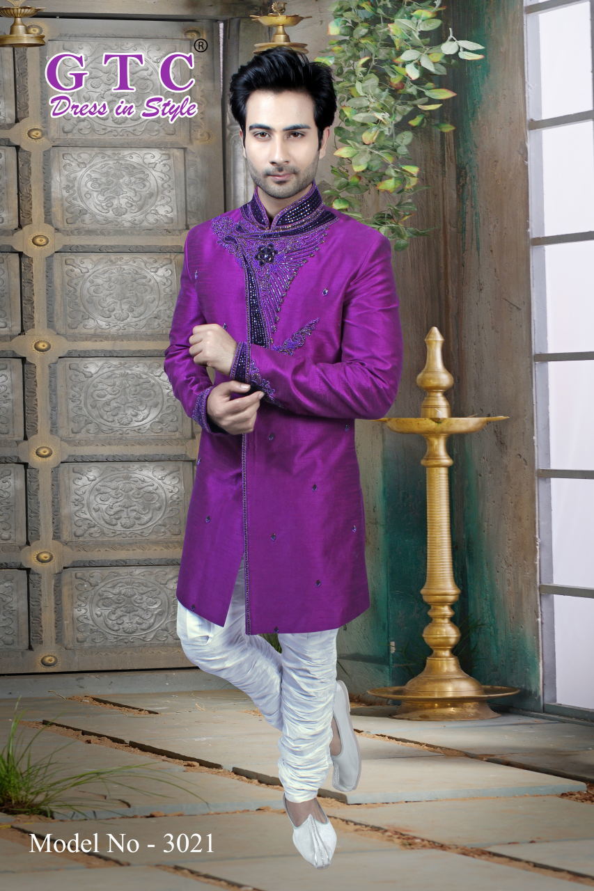 3021 Designer Sherwani Age Group: 16-50