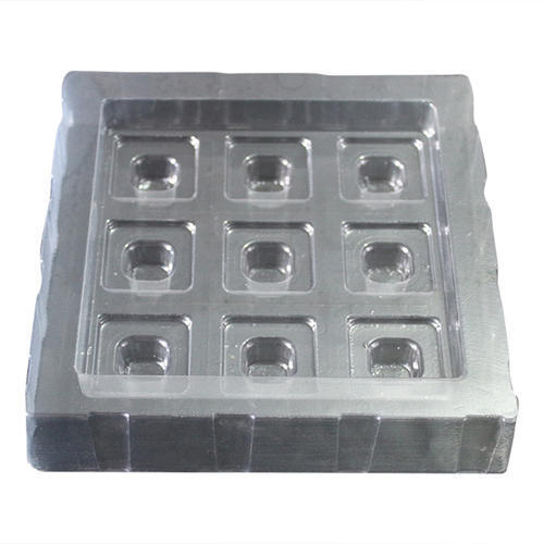 9 कैविटी प्लास्टिक चॉकलेट ट्रे