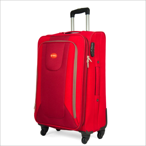 Spinner Case - Nylon, 20"/24"/28" Size | Expandable 3 Compartment, Red Color, 360-degree Rotate Spinner Wheels