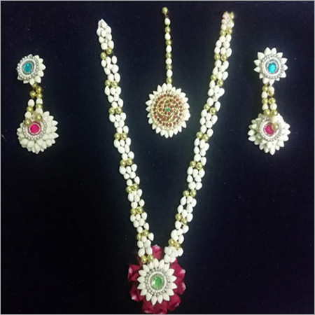 दुल्हन फूल ज्वेलरी सेट