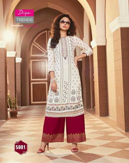Rayon Kurti With Embroidery - L-xxl Size, Multi Color | 3-4th Sleeve Style, Comfortable Casual And Ethnic Wear With Plazzo & Pant Pair