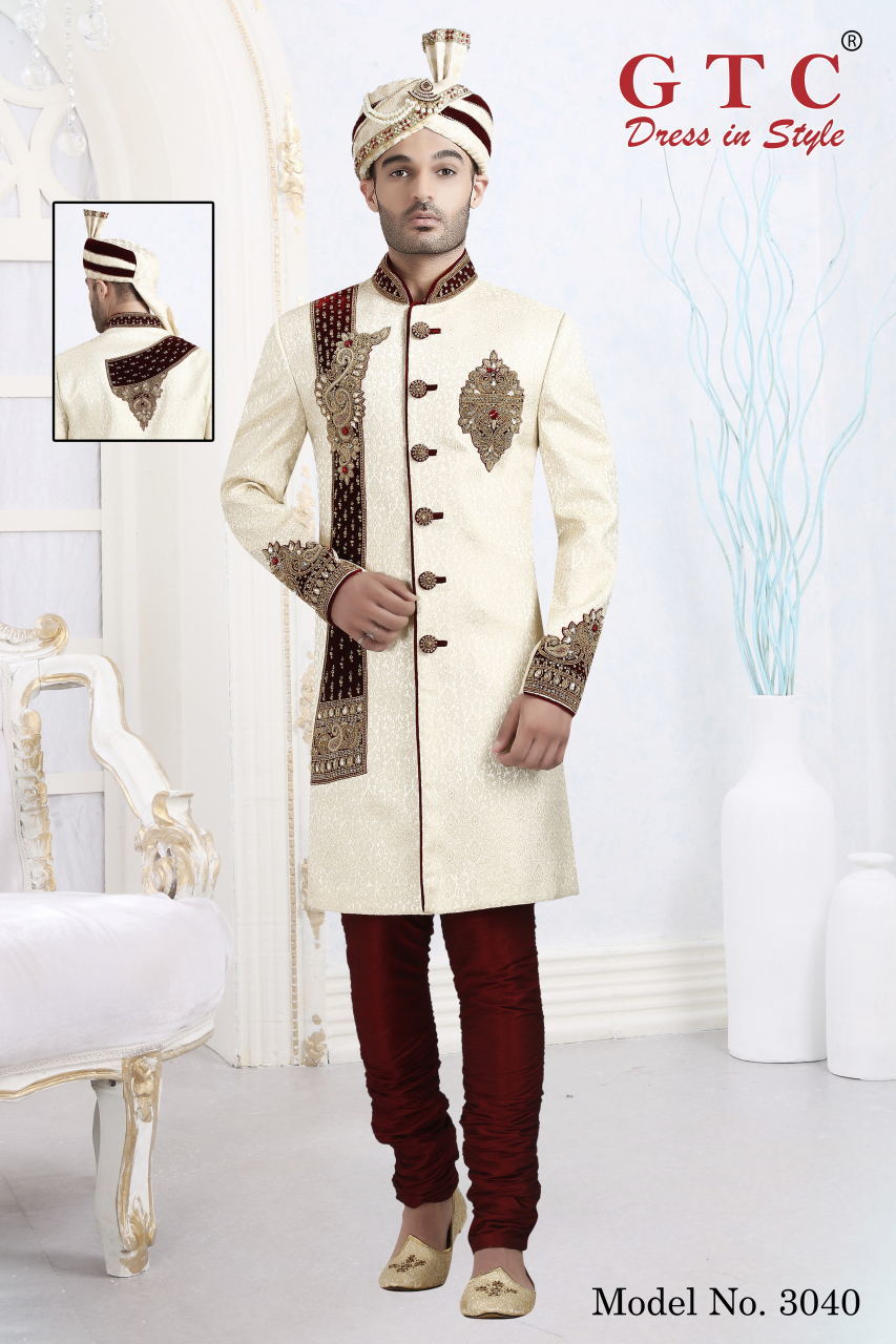 3040 Designer Sherwani Age Group: 16-50