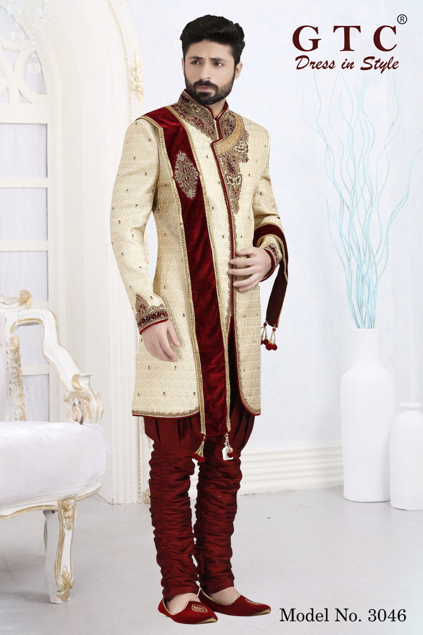 3046 Designer Sherwani Age Group: 16-50