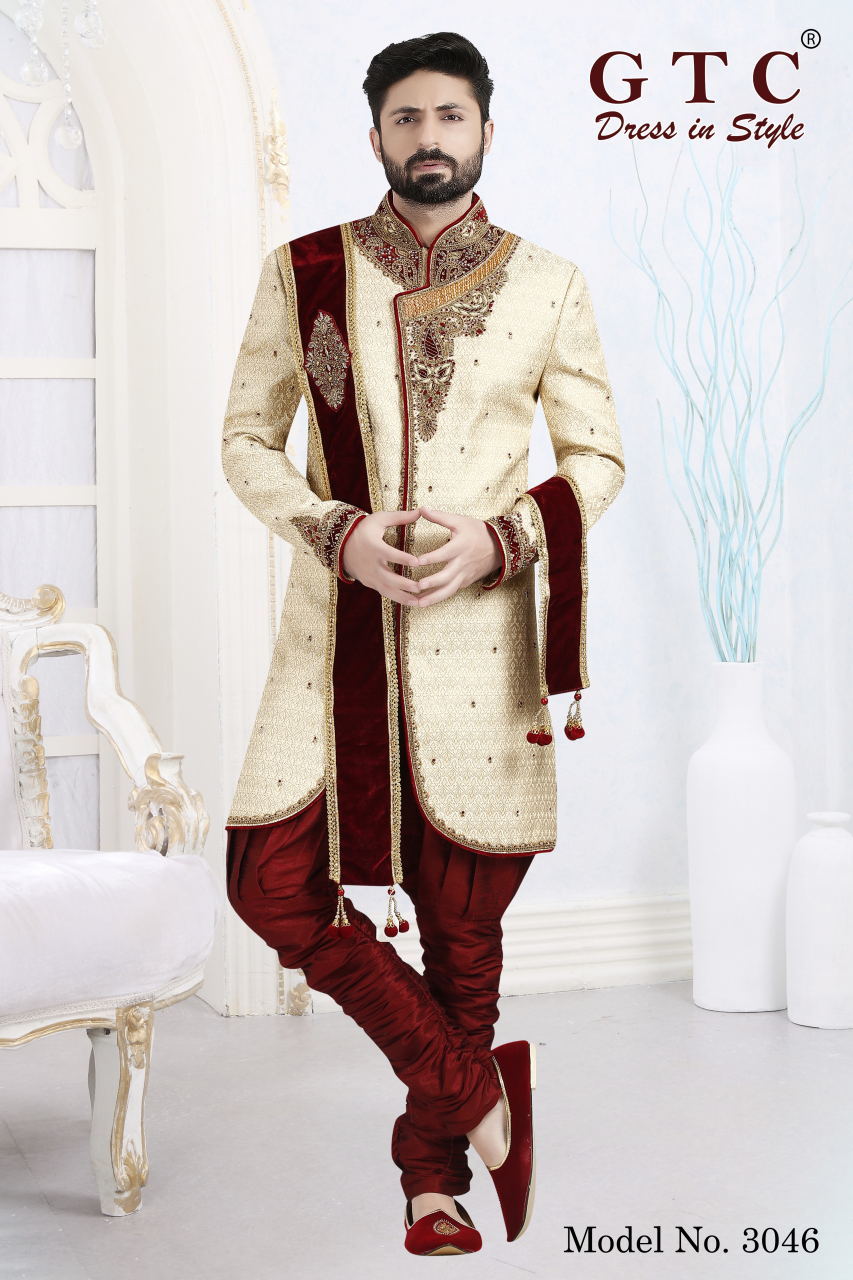 3046 Designer Sherwani Age Group: 16-50