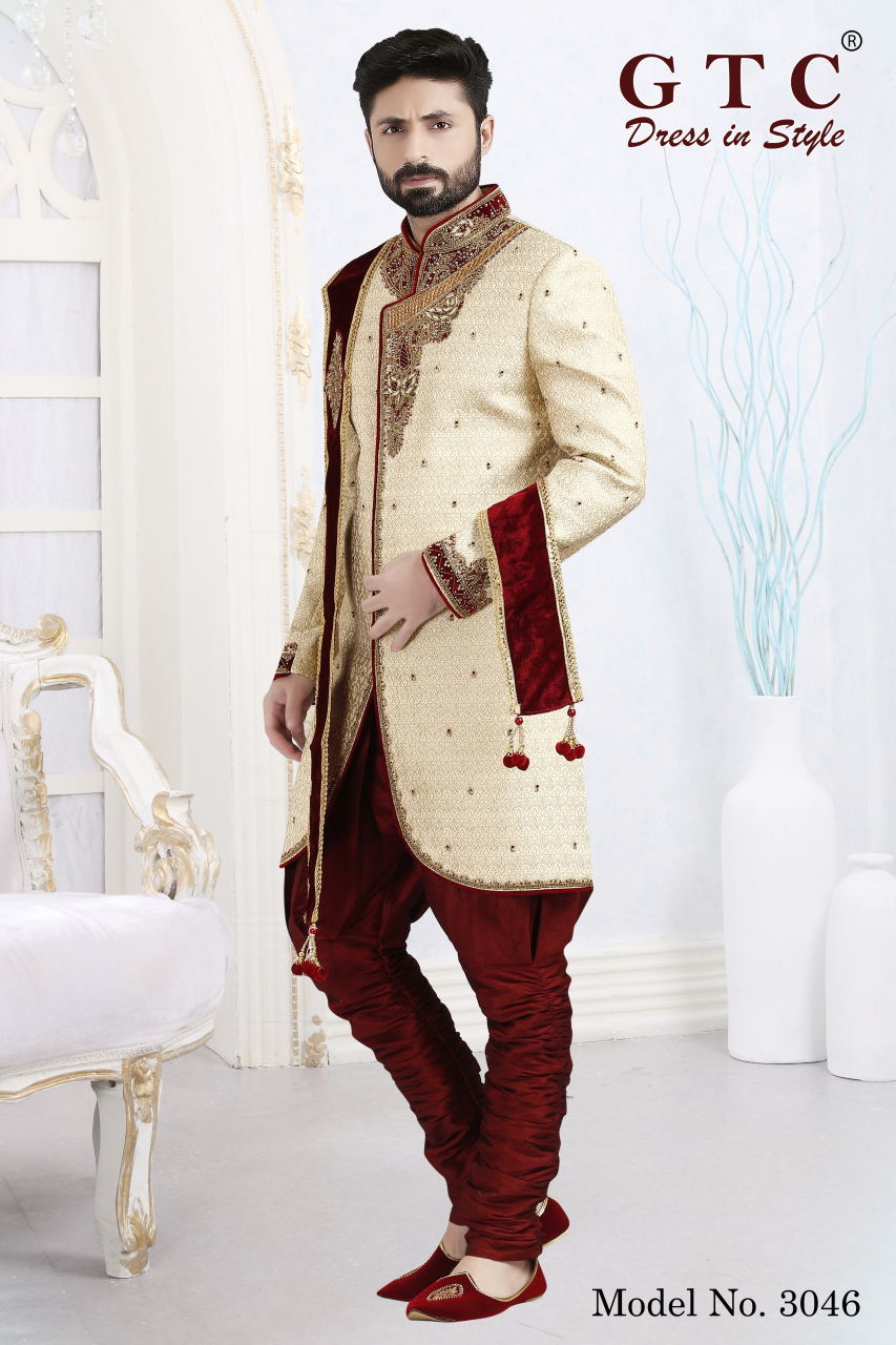 3046 Designer Sherwani Age Group: 16-50