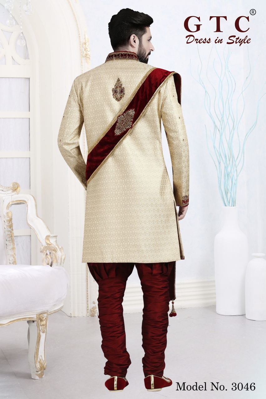 3046 Designer Sherwani Age Group: 16-50