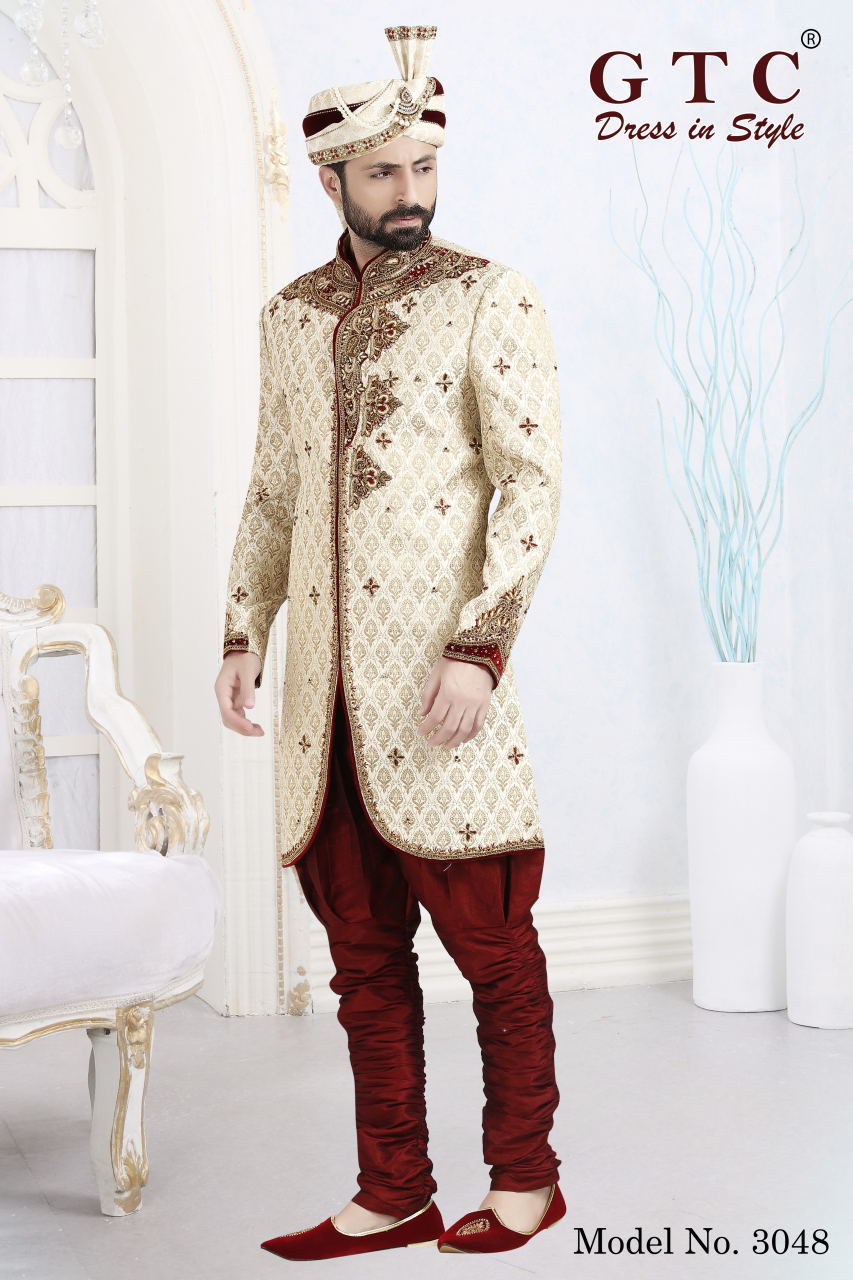 3048 Designer Sherwani Age Group: 16-50
