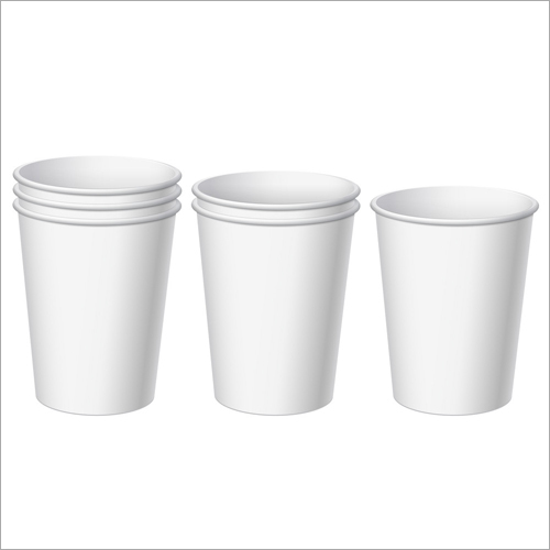 250ml Disposable Paper Glass - Paper Material, 250ml Size, White Color | Lightweight & Ideal for Hot & Cold Beverages