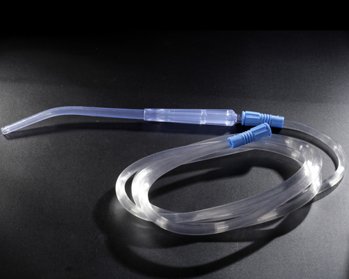Yankauer Suction Set - Rigorous PVC Construction, 2 Meter Ribbed Tube, Universal Connectors - Ideal for Surgical Fluid Removal and General Suction Use