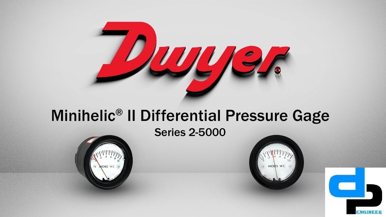 Dwyer 2-5000-100mm Minihelic Ii Differential Pressure Gauge 0-100 Mm W.c - Glass Filled Nylon, 67 Mm Diameter, Black Dial | Accurate To ±5% Fs, Versatile For Air And Compatible Gases