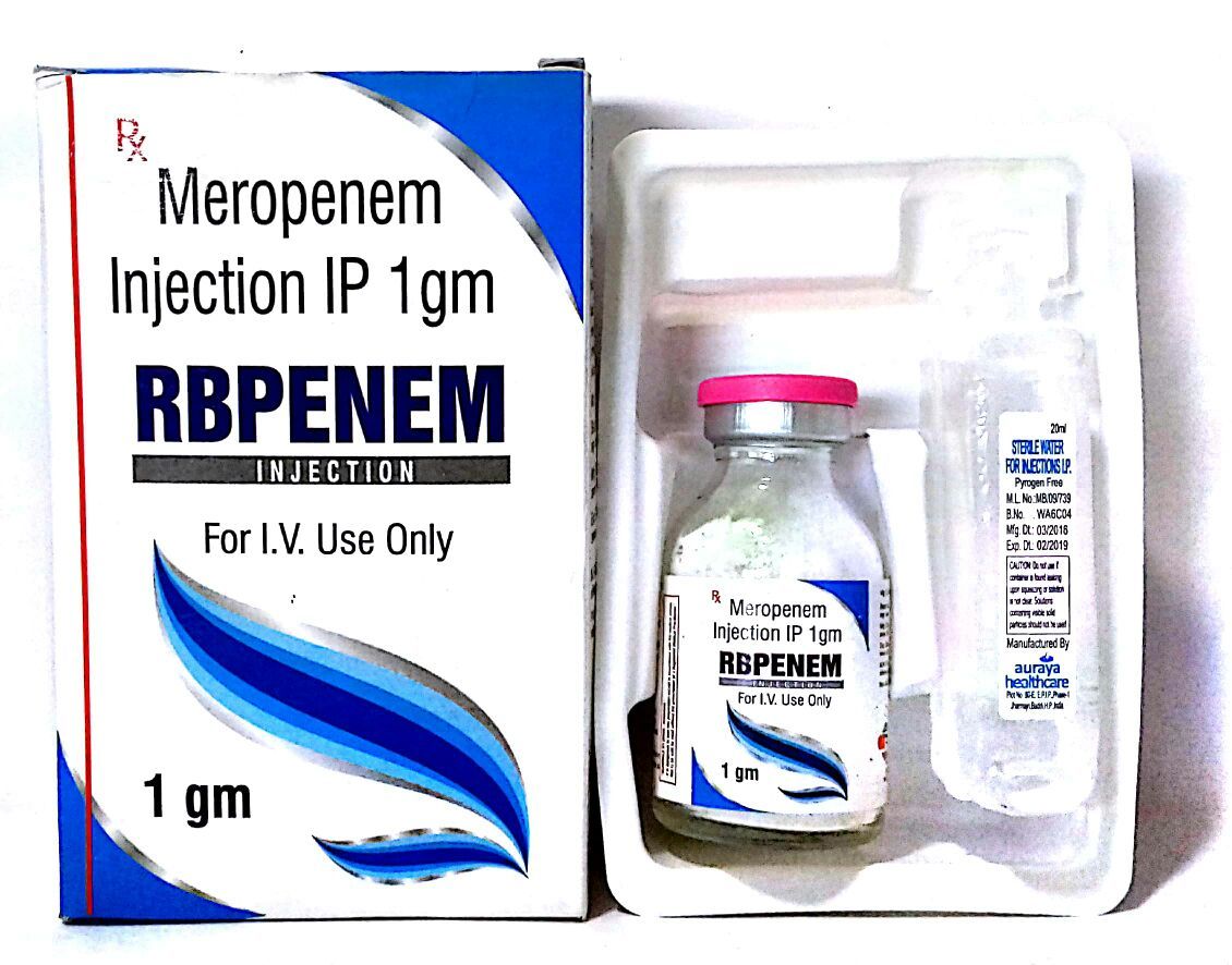 Meropenem Injection - 1000 Mg Liquid, For Severe Bacterial Infections, Suitable For Children And Adults, Store Below 25°c