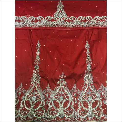 ब्लाउज के साथ हस्तनिर्मित भारतीय जॉर्ज रैपर