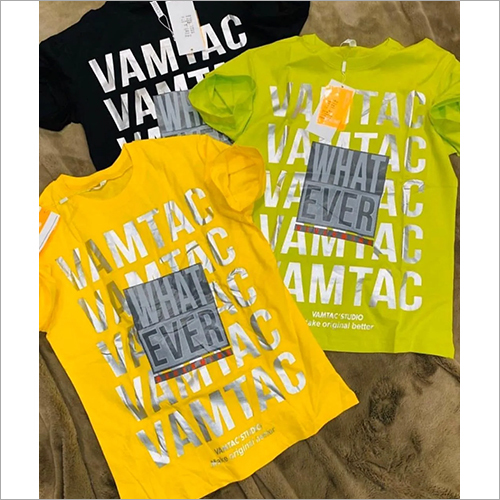 मल्टीपल कलर मेन्स राउंड नेक पार्टी वियर टी शर्ट में उपलब्ध