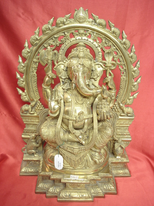Brass Ganesh Ji Big Frame